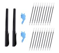 AKSIQIOL 24 piece automatic fading pen set,Magic Pens & Refills for Handwriting Practice, Disappearing Ink Pen Set with Grooved Copybook & Pencil Gripper for Kids' Writing Training