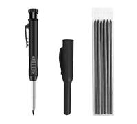 AKSIQIOL 3-Piece Tracer Pencil Set, Carpenter & Builder Pencils with Built-In Sharpener, Automatic Woodworking Pencils for Architects, Designers & Builders