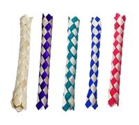 AKSIQIOL 5 Pieces Chinese Finger Traps,Classic Wooden Finger Trap Toys in Assorted Colors, Fun Party Favors & Bag Fillers for Kids' Birthday Parties