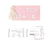 AKSIQIOL Creative Mini Sewing Book Kit - DIY Stitch Card Set with Needle & Thread - Portable Craft Book for Beginners & Embroidery Enthusiasts