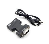 AKSIQIOL Function HDMI Bridge, 8K VGA to HDMI to Adapter, Seamless Display Conversion for Monitor, TV, PC, Laptop, Projector, Black Universal Connector Kit