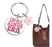 AKSIQIOL Keychain,Cute Birthday Gift for Aunt from Niece/Nephew, Best Aunt Key Ring Gift Idea, 'World's Best Aunt' Appreciation Present