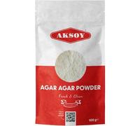 Aksoy Agar Agar Powder 100g Vegan Gelatine Replacement for Jelly & Desserts Food Grade, Non-GMO, Suitable for Vegans & Vegetarians