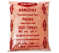 Aksoy Canadian Red Split Lentils 4KG | Natural, High in Fiber and Protein | Ideal for Soups, Main Dishes, and More | Easy to Cook and Perfect for Every Meal