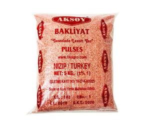 Aksoy Canadian Red Split Lentils 5KG | Natural, High in Fiber and Protein | Ideal for Soups, Main Dishes, and More | Easy to Cook and Perfect for Every Meal