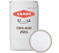 Aksoy Citric Acid Food Grade 25KG | Anhydrous Granular for Cleaning, Descaling, Food Preservation & Commercial | Non-GMO Bulk Supply