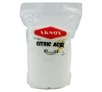 Aksoy Citric Acid Food Grade 2KG || Non-GMO, Anhydrous, Make Your Own BathBomb, Gluten-Free, No Additives, Sour Drinks, Household Cleaning with Citric