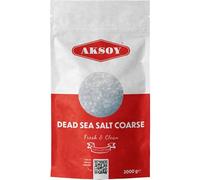 Aksoy Dead Sea Salt 2kg 100% Natural Coarse Mineral Bath Salts Dead Sea Bath Salt for Soothing Baths, Skincare, Beauty & Relaxation