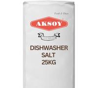Aksoy Dishwasher Salt 25kg, 100% Pure Granular Salt, Effective Limescale Protection for Dishwashers, Prevents Scale Build Up, Cleaner Shinier Glassware, Suitable for All Machines