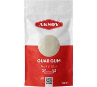 Aksoy Guar Gum 100g Fine Powder - Natural Thickener, Emulsifier & Stabiliser, Premium Quality, Non-GMO, Ideal for Baking, Cooking & Food Preparation, Resealable Pouch (Packaging May Vary)