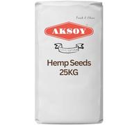 Aksoy Hemp Seeds 25KG - A Great Choice For Natural Flavor And Nutrients! Perfect For Smoothies, Salads, Yogurt, Soups, Baked Goods, Snacks, And More