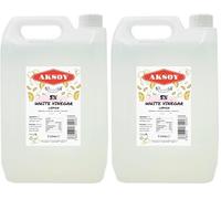 Aksoy Lemon White Vinegar 5% 5LT,Perfect for Cleaning, Tough Stains, Weed Killer, Descaling & Household Use (Pack of 2)