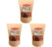 Aksoy Premium Quality Turkish Sweet Red Pepper Flakes (Turk Kirmizi Pul Biber) (750GR) | Mild, Sweet & Flavorful | Perfect for Cooking, Seasoning, Garnishing & Enhancing Dishes (Pack of 3)