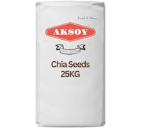 Aksoy Premium Raw Black Chia Seeds, 25KG | Non-GMO | Vegan, Keto & Paleo | Nutrient-Dense Seeds with 3g Protein & 5g Fiber for Salads, Yogurt & Smoothies