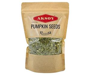 Aksoy Pumpkin Seeds 650Gr | Premium Quality, GMO-Free & Vegan - High in Protein & Fiber, Perfect for Snacking, Baking, Salads, Healthy Recipes & More Ideas