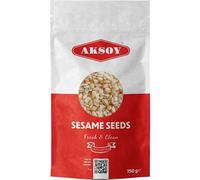 Aksoy Sesame Seeds 750g - Premium Quality, 100% Natural, Non-GMO, Fresh & Nutty Flavour, Ideal for Cooking, Baking, Bread, Salads & Garnishing, Vegan Friendly