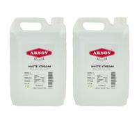 Aksoy White Vinegar 5L (Pack of 2) | Multi-Purpose Vinegar for Cleaning, Pickling, Marinating, Cooking, Weed Control, Descaling & General Household Use