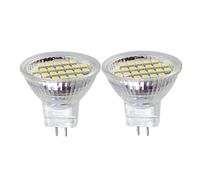 AKSPET AGIPS Household lights 2pcs Led Bulb Lights GU4 12v 35mm MR11 Spotlight Glass Cup MINI 12V 1W Spot Daylight 6000K 3000K Replace Halogen Lamp low voltage bulbs (Color : Warm White)