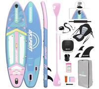 AKSPORT 11' Inflatable Stand-Up Paddle Board with Electric Pump & Premium Accessories Kit | Extra Wide 34" Design | Non-Slip Deck | Premium SUP Board for Adults & Youth of All Levels