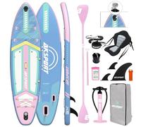 AKSPORT 11' Inflatable Stand-Up Paddle Board with Upgraded SUP Accessories Kit | Extra Wide 34" Design | Non-Slip Deck | Premium SUP Board for Adults & Youth of All Levels
