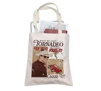 AKTAP 90s Movie Lover Gift Tornadeo Movie Shopping Bag Hurricane Gift Western Cowboy Tornado Wrangler Tote Bag (TB, Tornadeo Tote-P1)