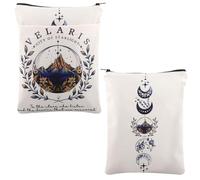 AKTAP ACOMAF Merch Acotar Book Sleeves SJM Gift City of Starlight Book Covers Bookish Bookworm Gift Velaris The City of Starlight Book Sleeve for Book Lover (Velaris White BS, ONE Size)