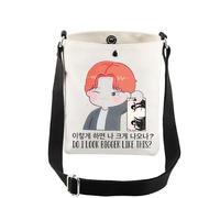 AKTAP At-Z Kpop Merch Gifts Do I Look Bigger Like This San Character Crossbody Bag At-Z Tour Support Gifts for Korean Fans (CB, Do I look bigger CB-HT)