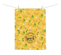 AKTAP Banana Themed Gifts Banana Hand Towel Banana Kitchen Gifts Banana Is My Spirit Fruit Dish Towel for Banana Lover Gifts (TOWEL, Banana Towel-HT)