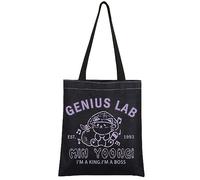 AKTAP Bangtan Boys Merchandise Gift Genius’Lab Inspire Tote Bag AgustAlbum Kpop Merch Army Gift for M-Yoongi Fans Stuff (Genius’Lab Inspire Tote Bag)