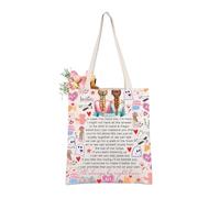 AKTAP Best Friends Bestie Gifts In Case You Need Me I’m Here Tote Bag Twins Soul Sisters Birthday Graduation Friendship Gifts (TB, In case You need me TE-HT)