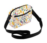 AKTAP Bingo Bag With Shoulder Strap This Is My Lucky Bingo Crossbody Bag Bingo Lover Gifts Bingo Players Gift Bingo Supplies (CB, Lucky Bingo H CB-HT)