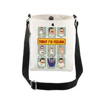 AKTAP Bobs Belcher Crossbody Bag Today I'm Feeling Bobs Belcher Character Shoulder Cartoon TV Show Merch Bobs Fan Purse Bag (CB, Bobs Belcher CB-HT)