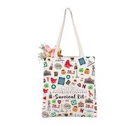 AKTAP Boston Souvenir Gifts Boston Skyline Tote Bag Boston Survival Kit Boston State Gift Boston Welcome Gift Boston Merch (Boston Skyline Tote)