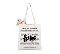 AKTAP Breakfast Movie Merchandise Gifts 80's Movie Inspired Tote Bag Club Movie Fans Gifts Dear Mr. Vernon Reusable Bag (TB, Breakfast Tote-HT)
