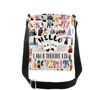 AKTAP Broadway Musical Gifts Hello I Am a Theatre Kid Crossbody Bag Musical Theatre Lover Gifts for Theater Nerd Actress (CB, Hello I Am a Theatre Kid CB-HT)