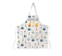 AKTAP Bubble Tea Lover Gifts Bubble Apron Kawaii Bubble Tea Merchandise for Womens Things I Do In My Spare Time Anime Gifts (Bubble Apron)