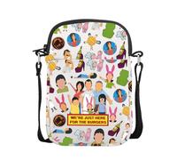 AKTAP Burgers TV Show Merch Gifts Bob's Family Mini Crossbody Bags for Burgers Cartoon Lover Gifts Bobs Fans Shoulder Bag (Burgers Mini CB-HT)