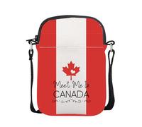 AKTAP Canada Gifts Meet Me In Canada Mini Crossbody Bag Canada Maple Leaf Shoulder Strap Purse Canadian Pride Flag Merch (Canada Mini CBag)