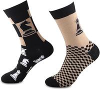 AKTAP Chess Inspire Gifts Chess Board Socks Chess Pieces Socks Chess Accessories for Chess Players Gifts Chess Coach Gifts (UK, Numeric, 20, Regular, Regular, Chess Socks-HT)