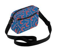 AKTAP Chicago Gifts Cubs Blue Baseball Shoulder Purse Chicago Crossbody Bag For Chicago Sports Fan Gift Baseball Handbags (CB, Chicago H CB-HT)