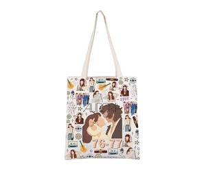 AKTAP Daisy The Six Inspired Gift Aurora Music Tote Bag Aurora Tour Merch Aurora Singer Gift for Musical Fans Vintage Handbag (Aurora Music Tote)