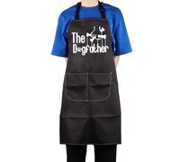 AKTAP Dog Apron for Men Dog Father Cooking Apron with 2 Pockets Best Dog Dad Birthday Gifts Pet Parent Dog Lover Novelty Bib (Dog Apron)
