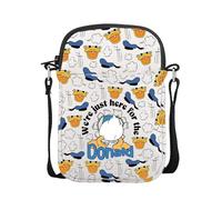 AKTAP Donald Merch Gifts We’re Just Here for The Donald Crossbody Bag Duck Fans Gifts for Best Friend Shoulder Purse Strap (CB, Don-ld Mini CB-HT)