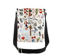 AKTAP Dorothy Alice Gifts I've Seen Some Weird Sh-t Crossbody Bag Red Ruby Shoulder Wonderland Wizard Inspired Purse for Fans (CB, Seen Some Weird Shit CB-HT)
