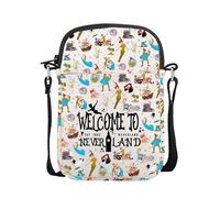 AKTAP Fairy Tale Pixie Gifts Tinker Bell Crossbody Bag Peter P Themed Gifts Welcome To Neverland Shoulder Bag (CB, Welcome to neverland2 Mini CB-HT)
