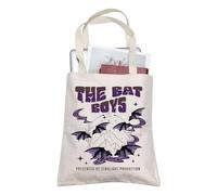 AKTAP Fantasy Book Lovers Tote Bag Acotar Bat Boys Merch The Bat Boys Tote Bag Acotar Velaris Tote Bag Bat Bookish Gift Bat Boys Acotar Shopping Bag (Bat Boys Tote)