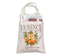 AKTAP Fourth Wing Inspired Gift Dragon Rider Tote Bag Gift For Book Lover Basgiath War College Merch Fantasy Gift Riders Quadrant Gift (Violence Tote)