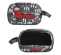 AKTAP Funeral Director Gifts Undertakers Mortician Clear Makeup Bag I See Dead People Organizer Travel Bag Dark Humor Gift (CMB, I See Dead People Clear MB-HT2)