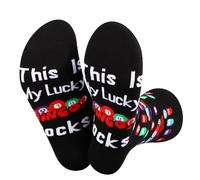 AKTAP Funny Bingo Socks Bingo Lover Gifts This Is My Lucky Bingo Socks for Women Men Bingo Players Gifts Bingo Merchandise (UK, Numeric, 20, Regular, Regular, Lucky Bingo Socks-HT)
