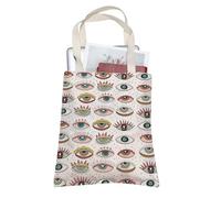 AKTAP Funny Mystical Witchy Eye Travel Tote Bag Evil Eye Merchandise for Witchcraft Lover Evil Eye Gifts For Women (TB, Eye Tote-PY1)
